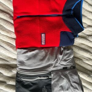 Vineyard Vines and The North Face 1/4 Zip Fleece sweater